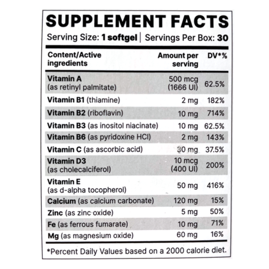 OptiVit BP - 30 Softgels