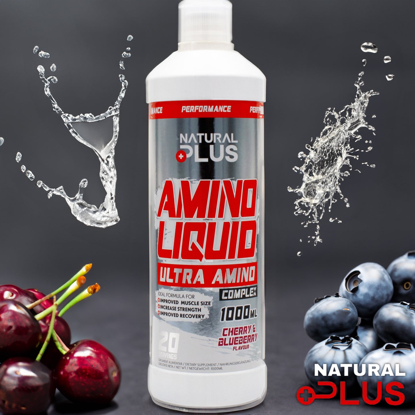 AMINO LIQUID - Kirsche-Blaubeere - 1 Liter