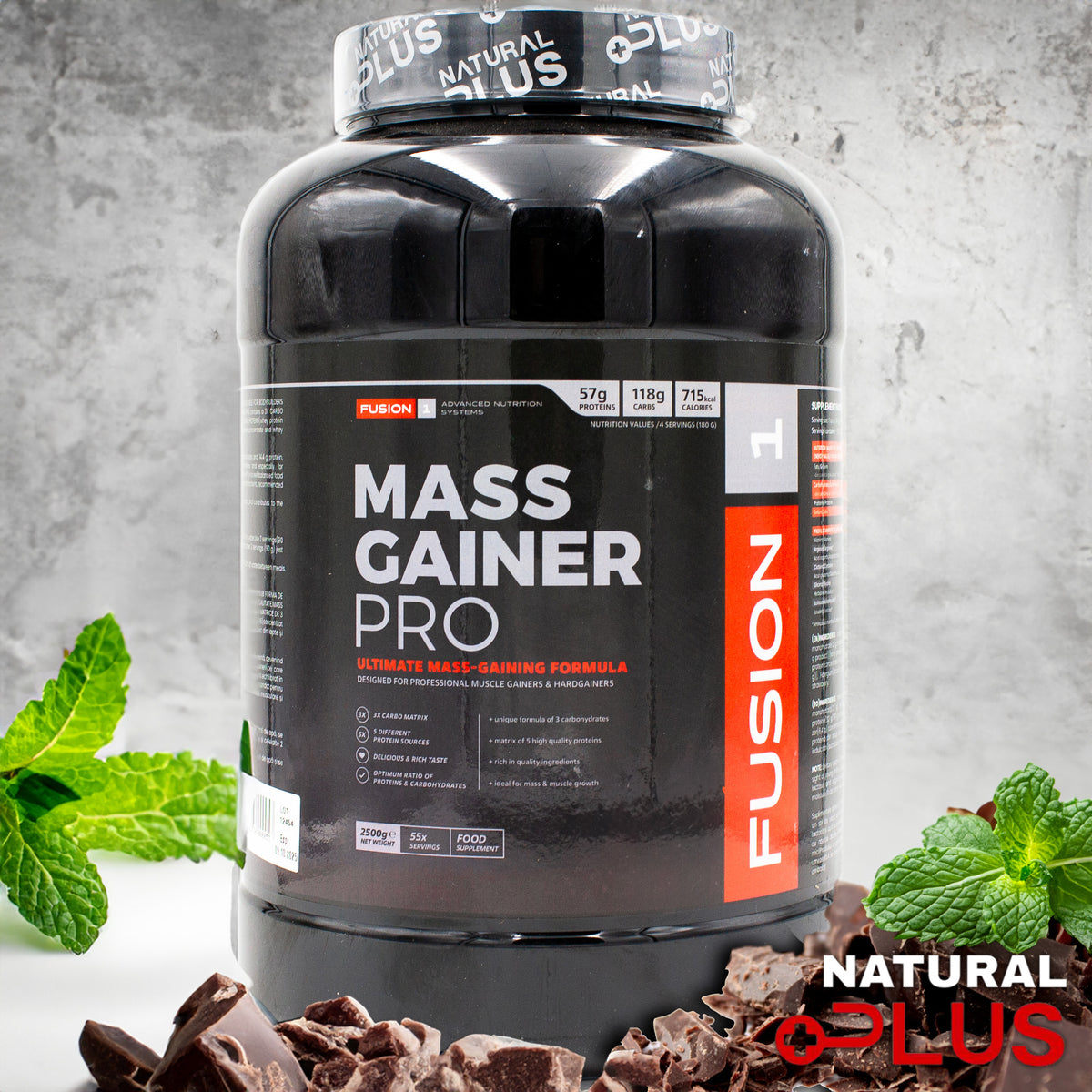 MASS GAINER PRO - 2500 g – Chocolate-Mint – kaufen | Natural Plus | Natural Plus