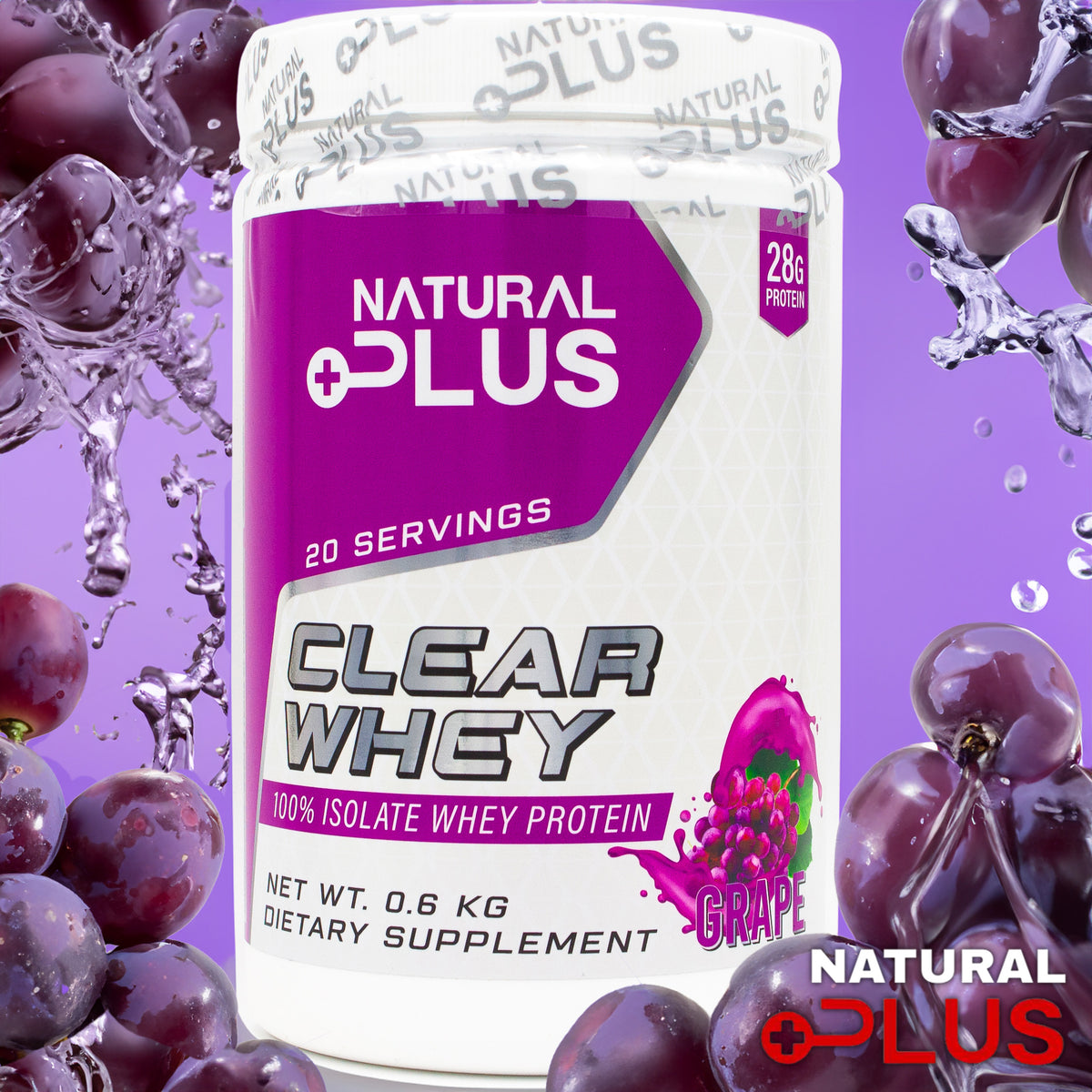 Clear Whey Isolate - 600 g – Grape – kaufen | Natural Plus | Natural Plus